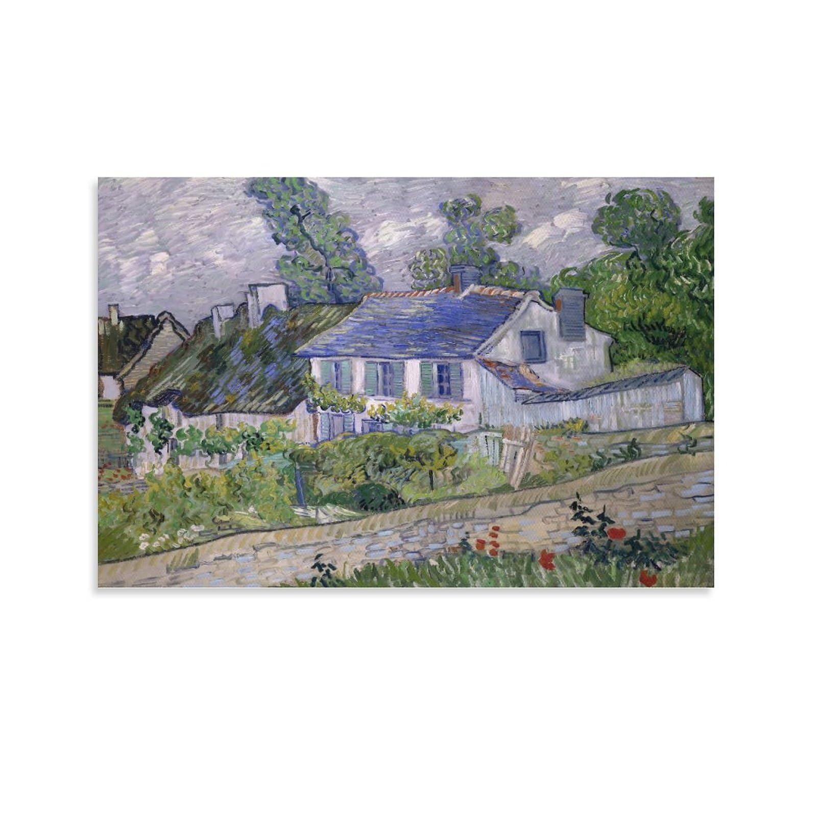 額装品/オーヴェールの家々/フィンセント ファン ゴッホ/ポスター/インテリア Amazon.co.jp: フィンセント・ファン・ゴッホのポスター「オーヴェール