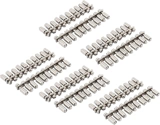 Aexit 10Pcs 42x10x3mm Terminals Electric Current Test Terminal 10P Terminal Screw Terminals Connecting Strip
