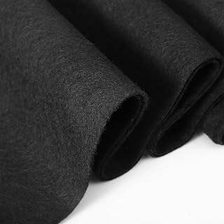 Black Felt Fabric Sheet 36" X 36" Sewing Patwork Material Large Craft Felt Roll Fabric by The Yard 1.4mm Thick Soft Felt-Sheets Woven for Art DIY Sewing Crafts Project Decorations Solid Color