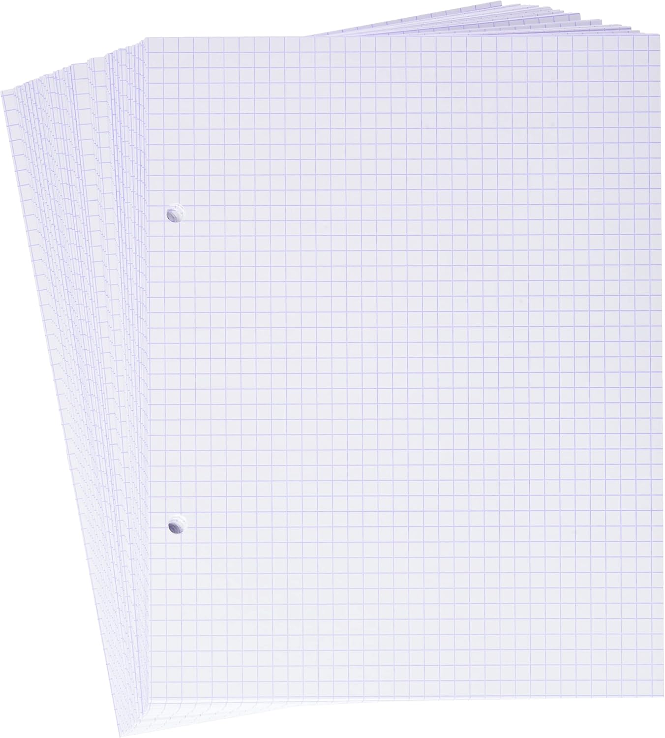 Exacompta - Ref 10620E - Bristol Squared Records Cards (Pack of 50) - 170 x 220mm in Size, 205gsm Card, Compatible with Printers - Suitable for Exam Revision & Notes - White