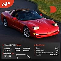 Vista 2 de A-Premium Pestillo de manija de la guantera negro compatible con Chevrolet Corvette 2005-2013 Convertible Hatchback