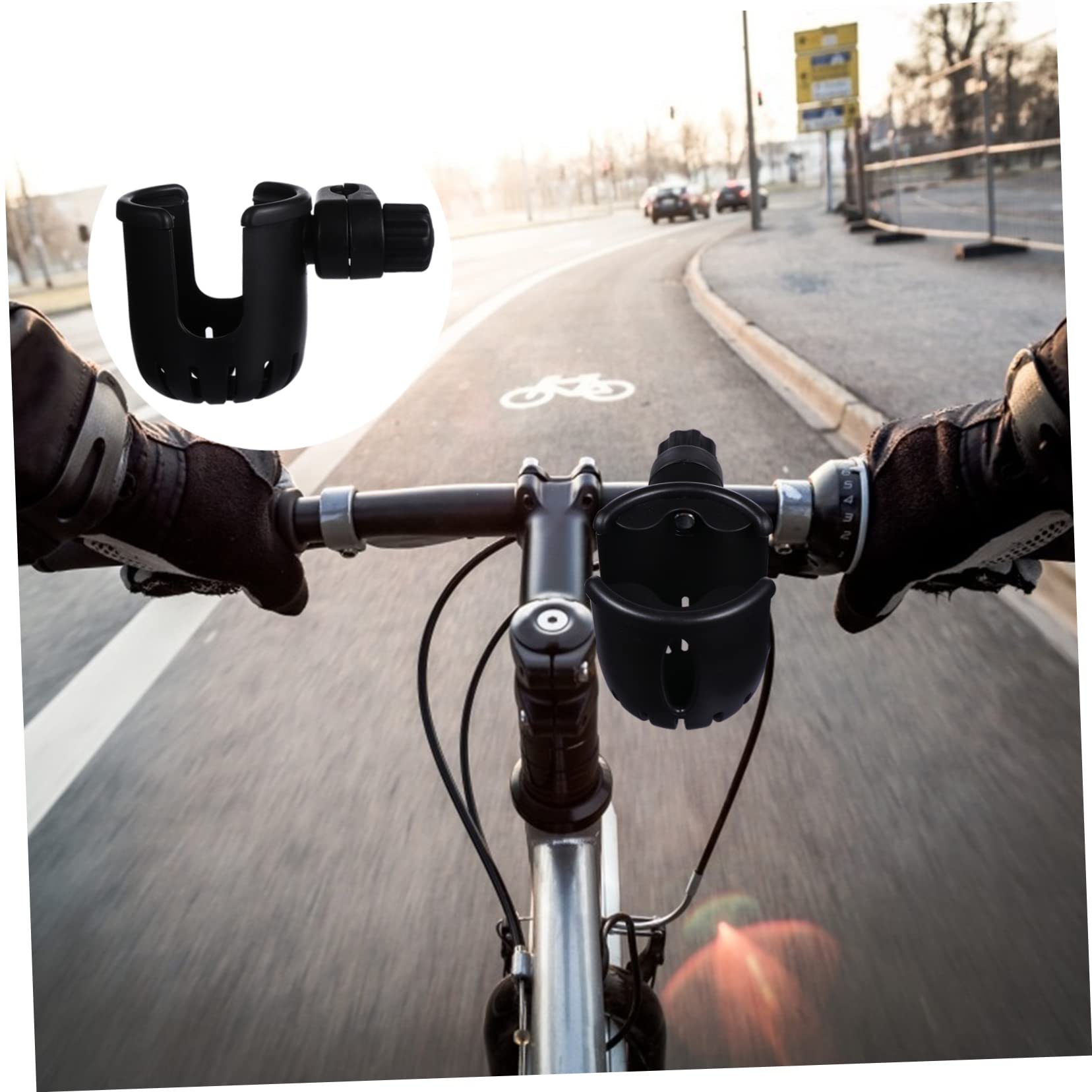 BESTonZON 2pièces Porte-Bouteille pour Poussette Et Vélo Support Ajustable pour Gobelet Accessoire Pratique pour Boissons Compatible avec Fauteuils Et Scooters