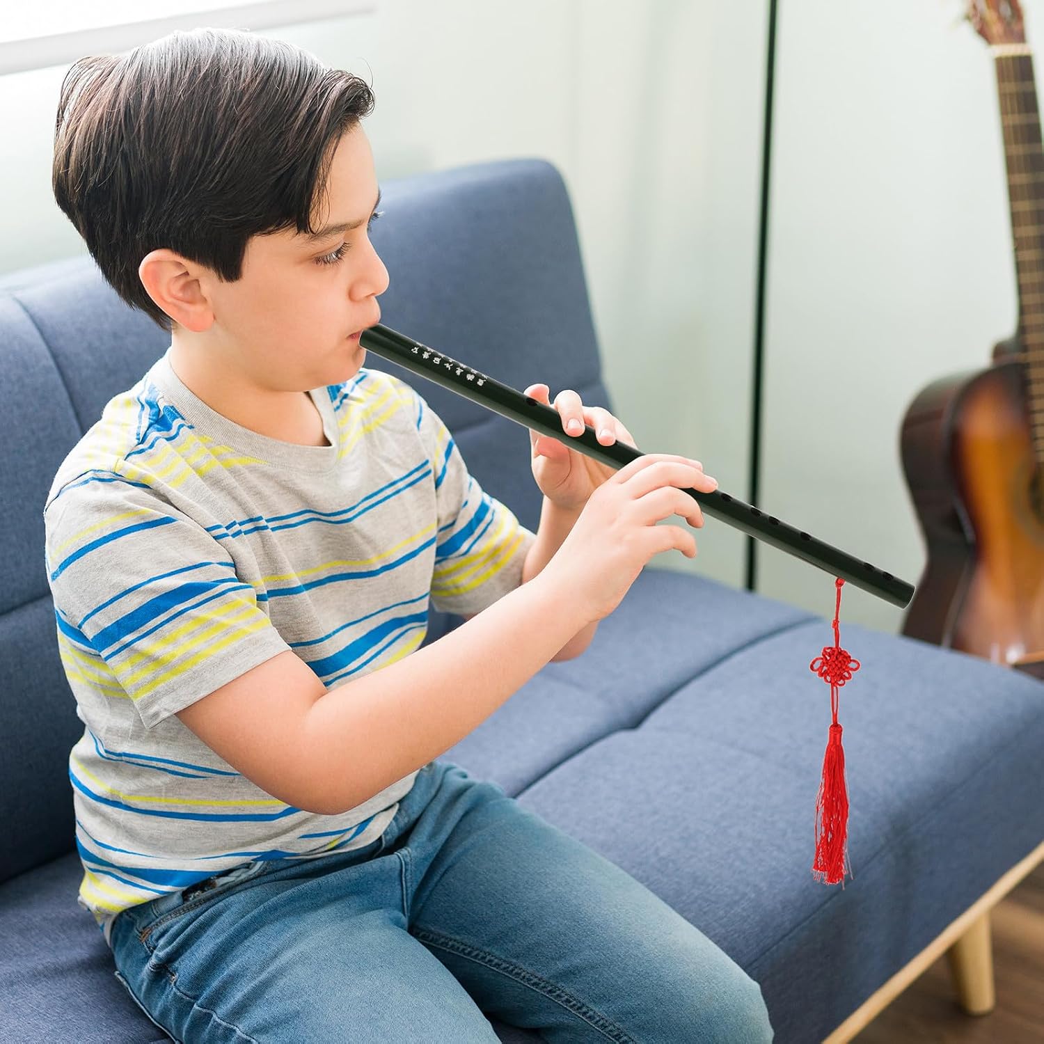 Zerodeko Traditional Chinese Style Long Instrument in G Pitch for Students and Adults, Portable Chinese Musical Instrument for Beginners