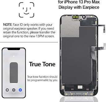 iPhone 13 Pro Max 画面交換キット イヤーピース スピーカー 近接センサー フレックス ケーブル LCD ディスプレイ 3D タッチ デジタイザー フレーム フルアセンブリ A2643 A2641 A2644 A2645 A2484 6.7インチ