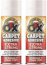 2 x 500ml Multi-Purpose Adhesive Spray – Heavy Duty Glue for Craft, Carpet, Foam, Fabric, Wood, Metal – Adjustable Nozzle – HitlineUK
