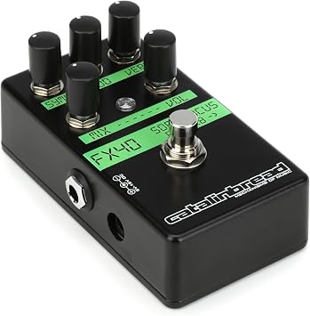 Catalinbread Soft Focus Shoegaze Reverb Pedal with Chorus and Modulation Effects, Octave Up, Mix, and Level Control - Perfect for Ambient and Dream Pop Sounds | Yamaha FX500 'soft Focus' Emulation, 3-Path Plate Reverb, Octave-Up, Dry, Mix, Verb, Vol Controls, 9-18v DC