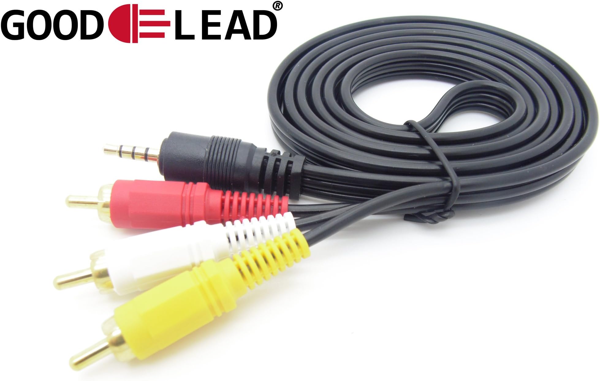 Tesco TC7PDVDSS11 Portable DVD Player AV Out Connect to TV RCA Plug Cable Lead