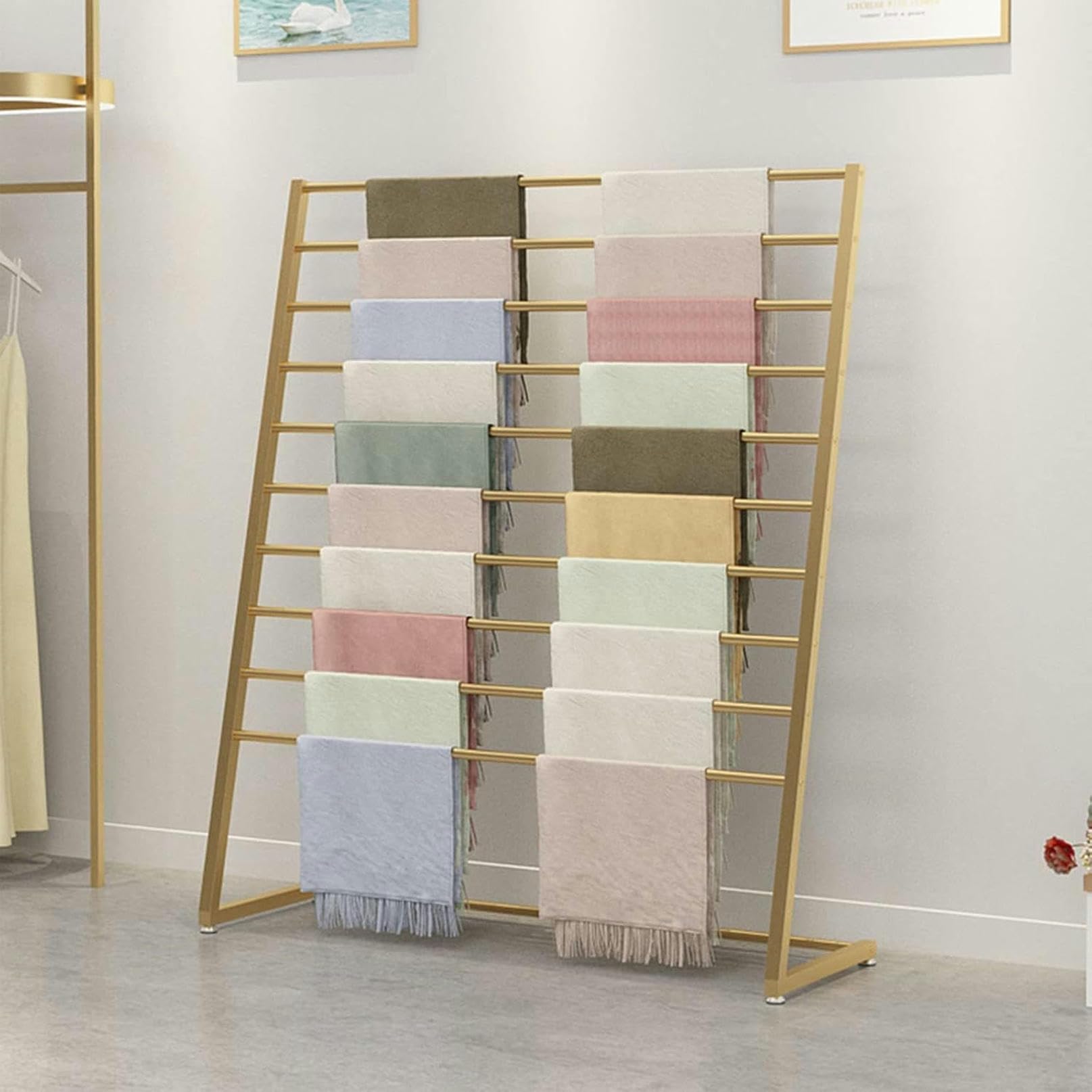 Stand de vêtements moderne métallique par étage pour portant commercial de magasin de détail