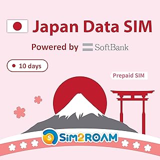 Japan Data ONLY SIM Card 10 Days | 1GB/Daily at 4G LTE High Speed Data | Powered by Softbamk