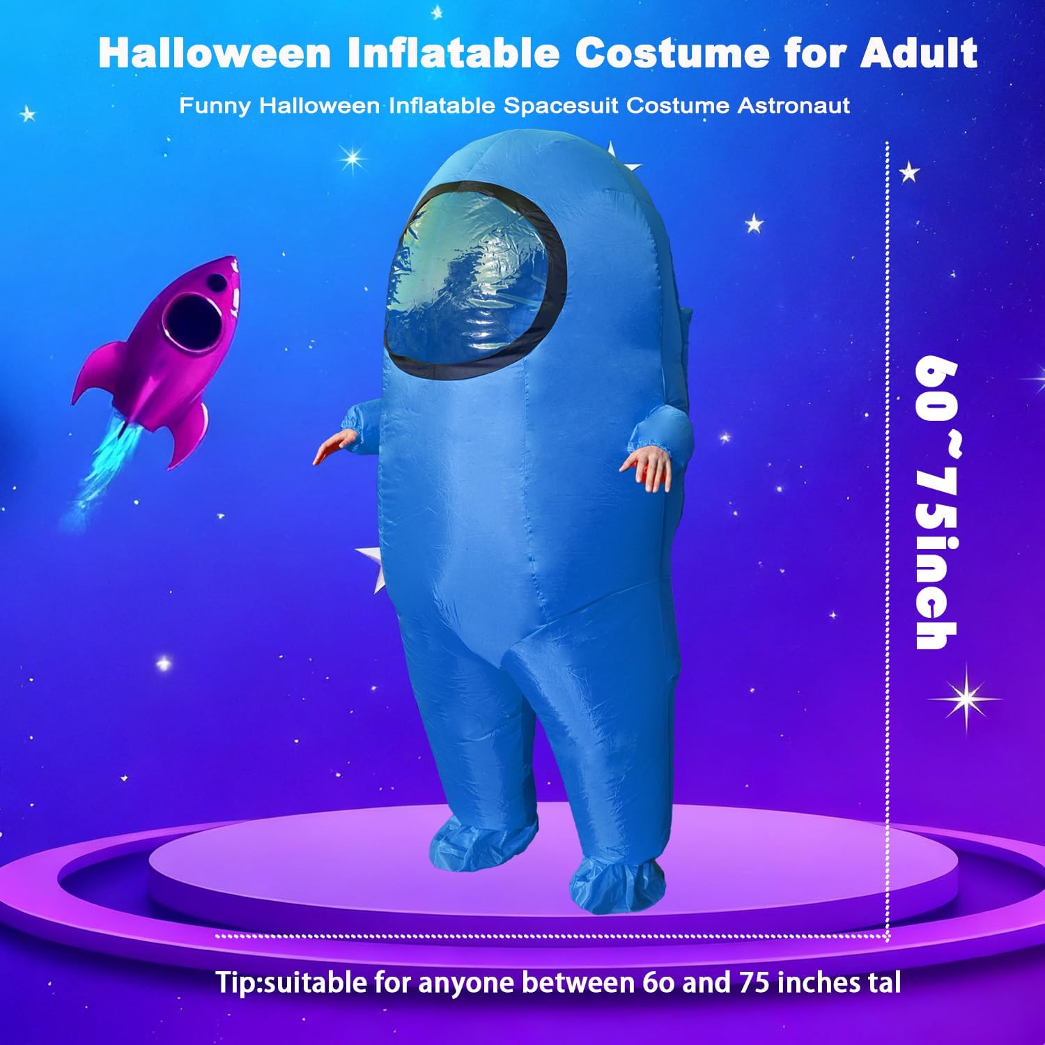 Inflatable Costume for Adults Funny Halloween Spacesuit Costume for Astronaut Enthusiasts