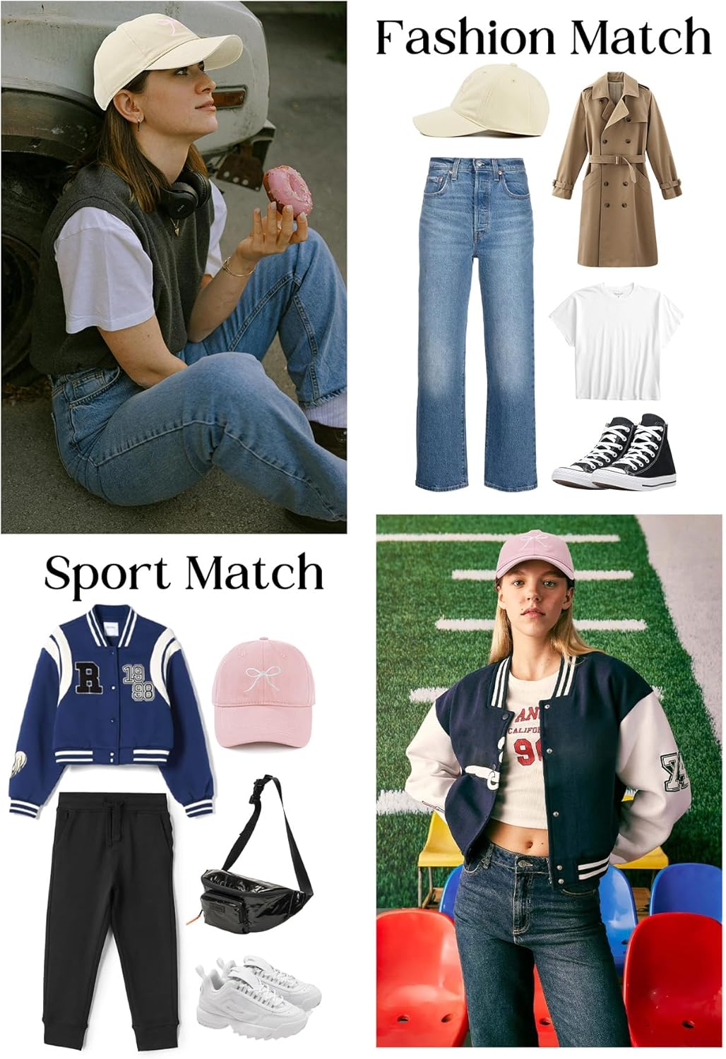 Zando Bow Baseball Cap for Women Men Girls Dad Trendy Adjustable Trucker Hat Cute Y2k Travel Golf Sports Sun Hats Accessories - Image 6