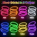 SpringFlower 100 PCS Glow Sticks Bulk Party Favors, 8" Glow in the Dark Party Supplies, Light Sticks for Party Favors Glow Necklaces and Bracelets for Kids or Adults gallery image