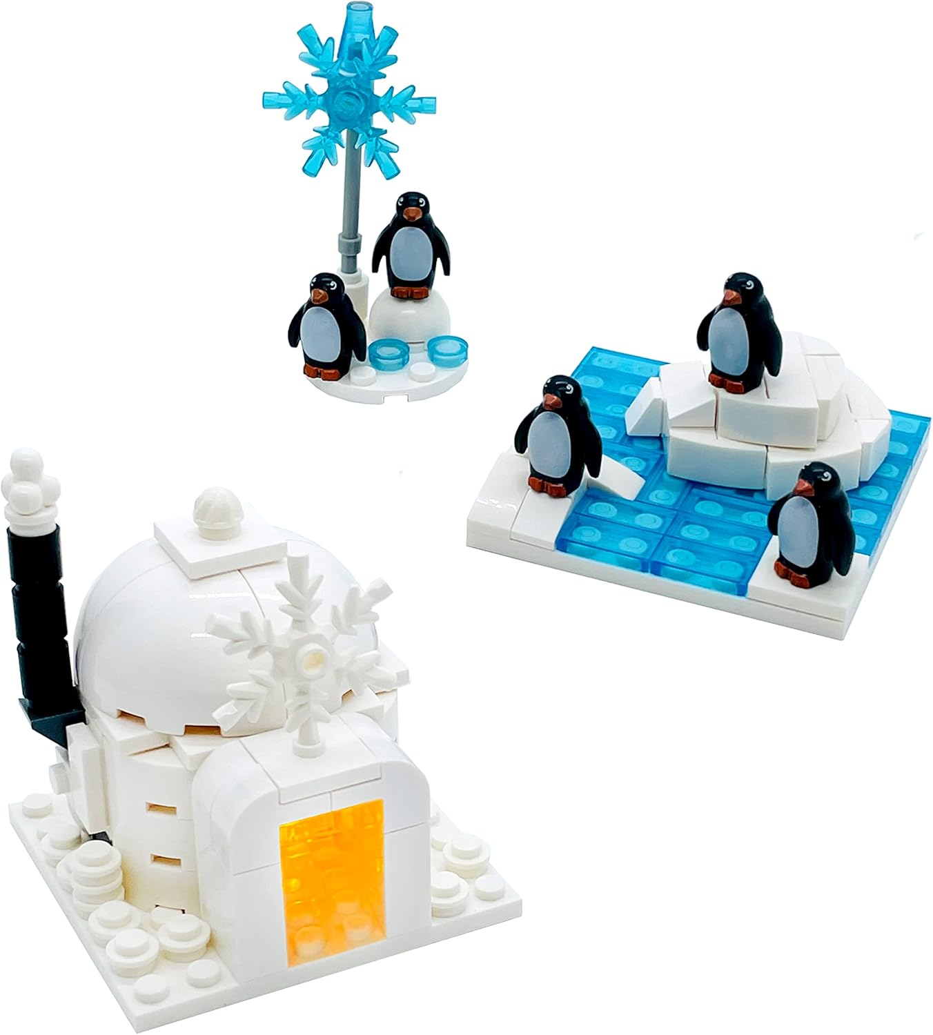 Penguin Igloo Iceberg Friend Animal Figures Building Blocks Toys with Light for 6-12 Years Old Boys Girls Kids Gift Ice Castle Igloo Snow Scene Fit with Major Brand Penguin Igloo Iceberg Friend Animal Figures Building Blocks Toys with Light for 6-12 Years Old Boys Girls Kids Gift Ice Castle Igloo Snow Scene Fit with Major Brand