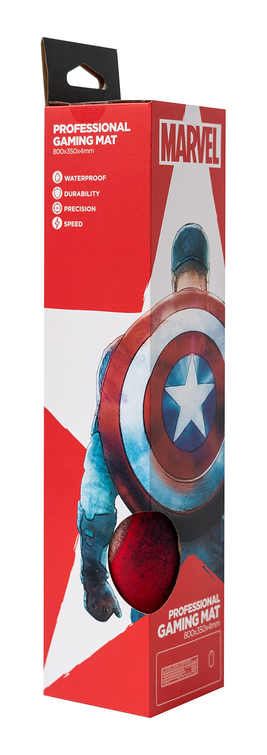 Grupo Erik Gaming Mauspad XXL Marvel Shild Gaming Mousepad XXL rutschfest und Wasserabweisend Mauspad Groß - Mouse Pad Gaming Schreibtischunterlage PC Zubehör Gaming Marvel Merch