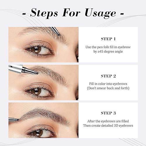 Miniatura 2 de Eyebrow Pencil Eyebrow Microblading Pen - Eye Makeup Eyebrow Pen Micro 4 Point Brow Pen Lift & Snatch Eyebrow Microblading Pen Long-Lasting
