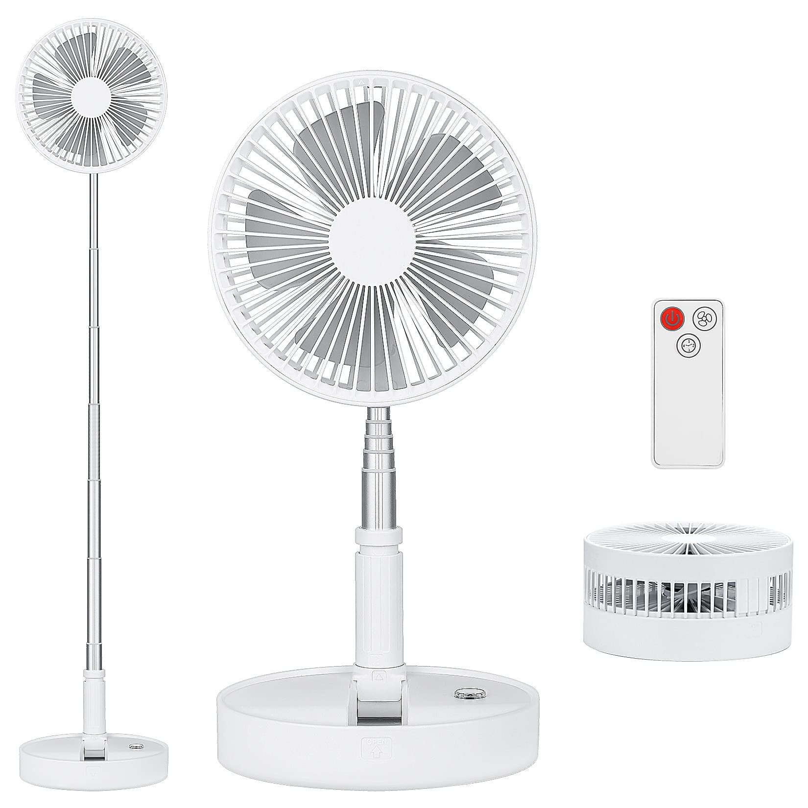 Buy Portable Standing Fan with Remote Control, 7.5 Inch Foldable