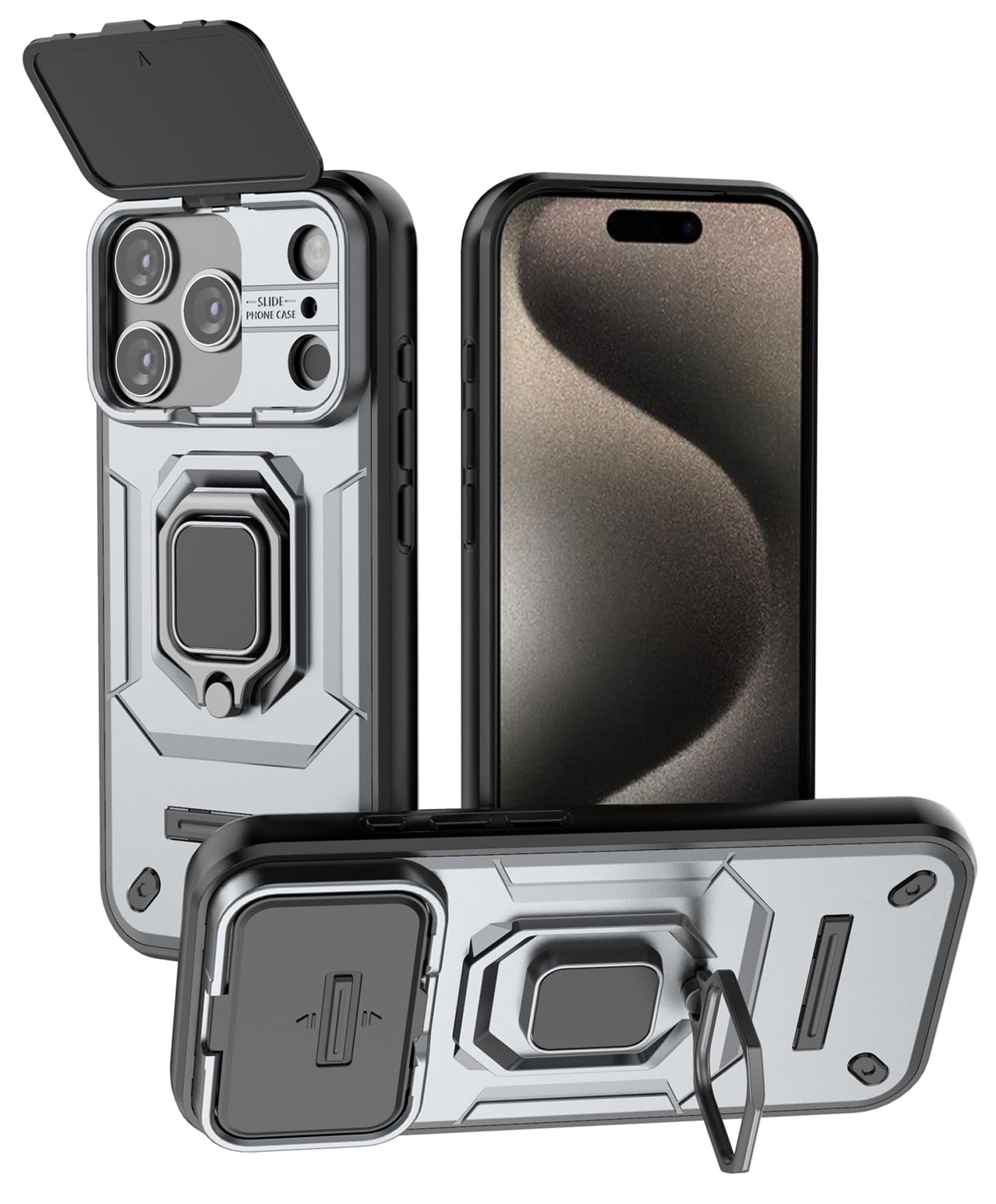 IPHONE 17 PRO BUMP ケース Kapa Armor Slider Back Cover for Apple iPhone 17 Pro | Inbuilt