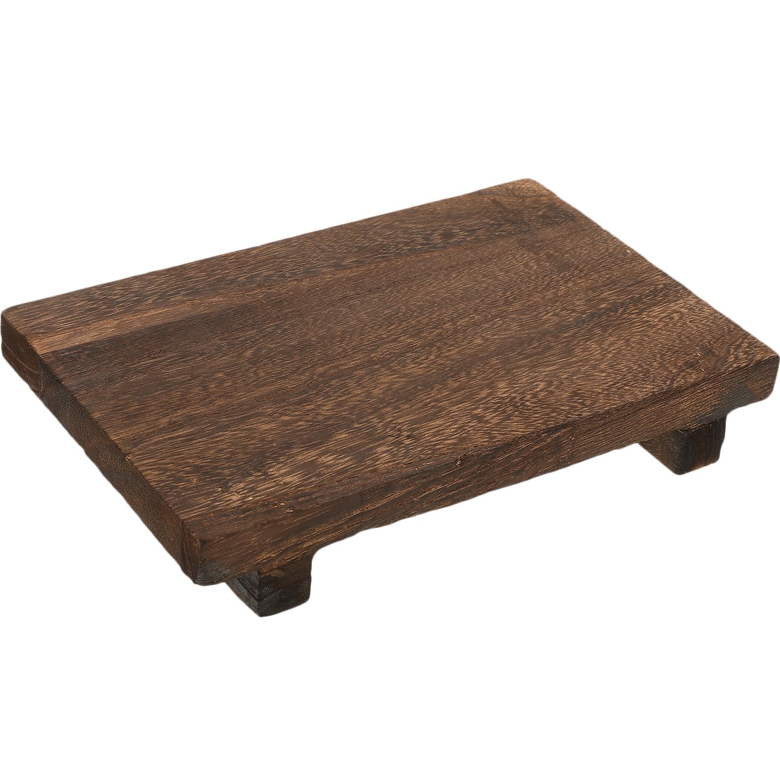 Jabonera de madera rústica con pedestal compacto y multiusos