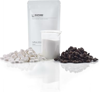 Caffeine 200mg Tablets | Caffeine Supplement | Food Supplement | Oxford Vitality | 120 Tablets