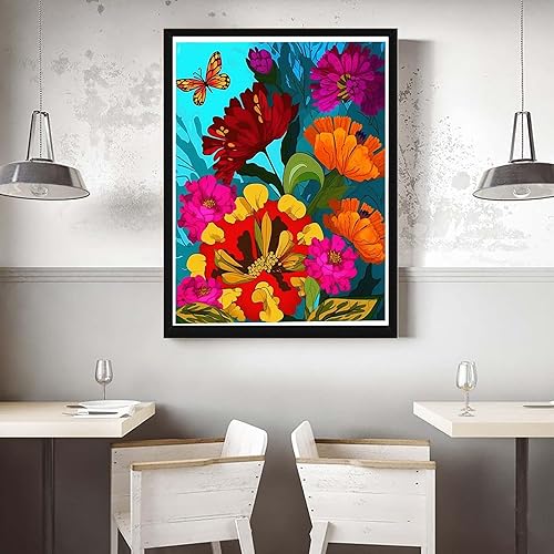 Miniatura 7 de VAIIEYO Pintura acrílica por números para adultos elefante animal, kit de pintura al óleo de bricolaje, lienzo, pintura de dibujo con pinceles para