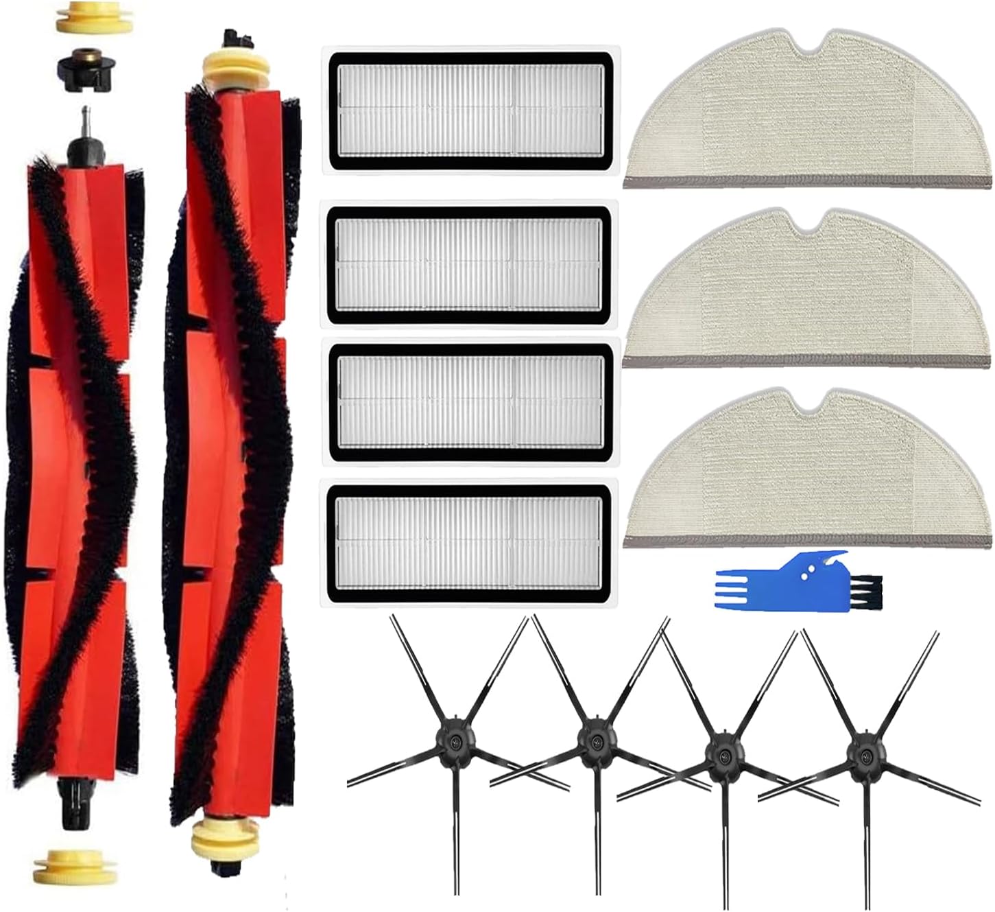YERXPAFT Replacement Parts for Xiaomi Roborock Mijia Xiaowa S5 S5 MAX S6 Pure S6 MAXV S60 S65 S50 E20 E25 Robot Vacuum Brush Filter Mop pad Accessories