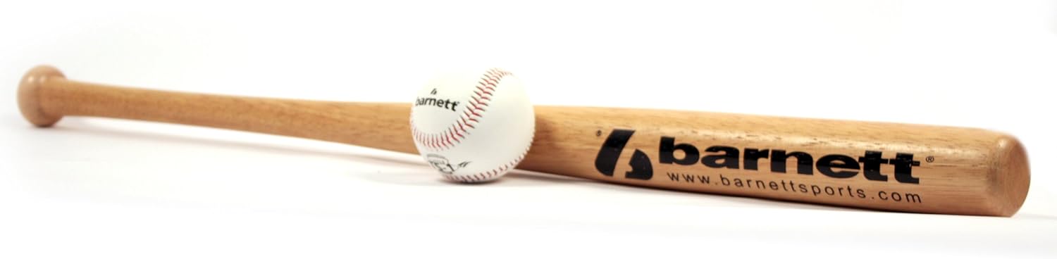 BARNETT BBWO-3 Baseball Kit Bat Ball, Baseball Set, Youth, Wood (BB-W 24, BS-1)