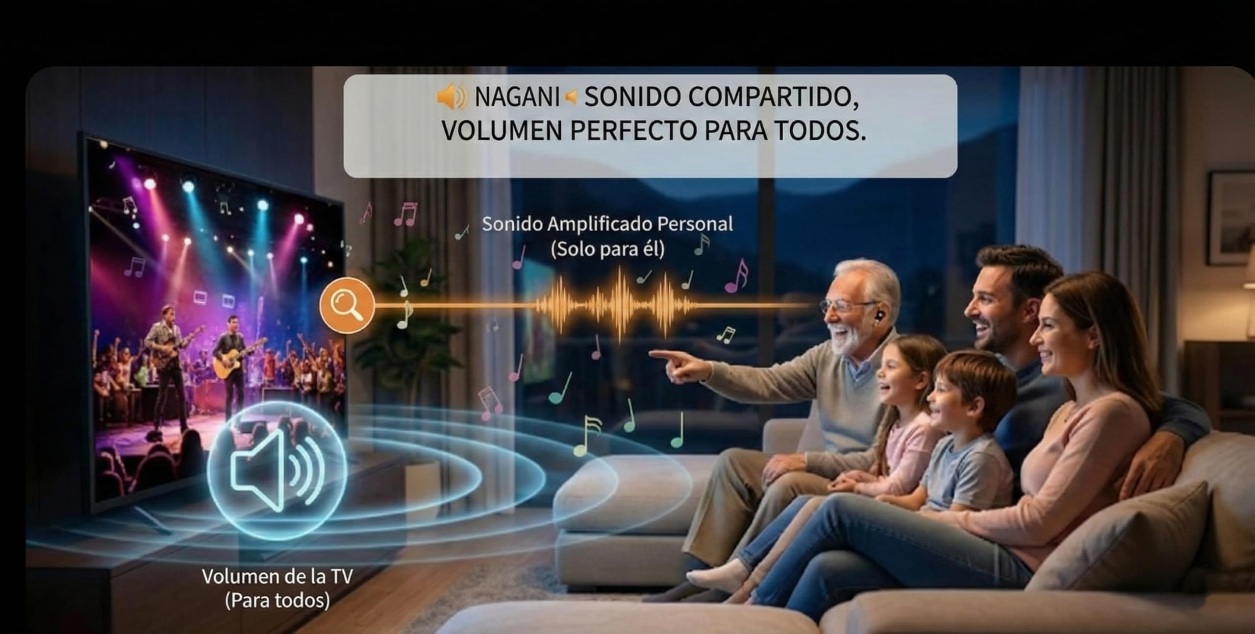 Auriculares INALAMBRICOS Bluetooth TOSHLINK TV