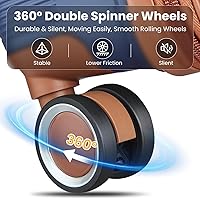 Vista 72 de Merax Equipaje, maleta extensible rígida con ruedas giratorias ligeras, Negro -, 40/48/52