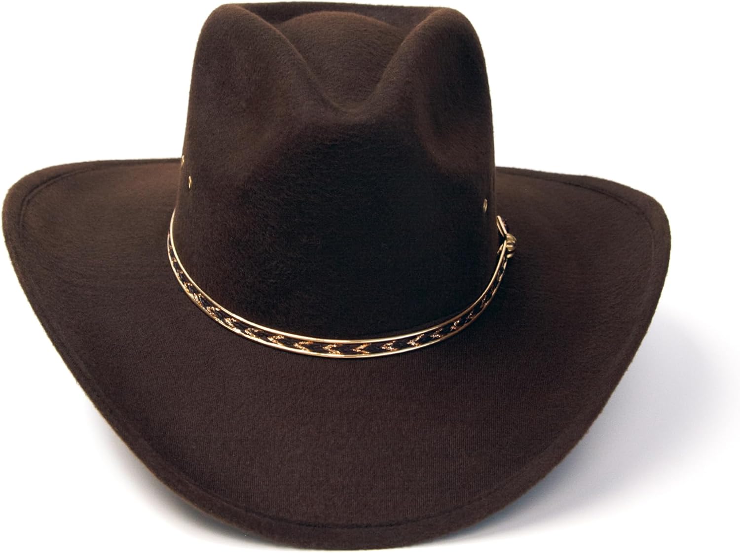 Western Express Felt Finish Cowboy Hat - Pinch Front Style with Gold Band | Kids' Cowboy & Cowgirl Hat