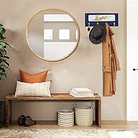 Vista 3 de Soporte para llaves montado en la pared, colgador decorativo para llaves con 5 ganchos, sin daños para llaves de pared, gancho autoadhesivo