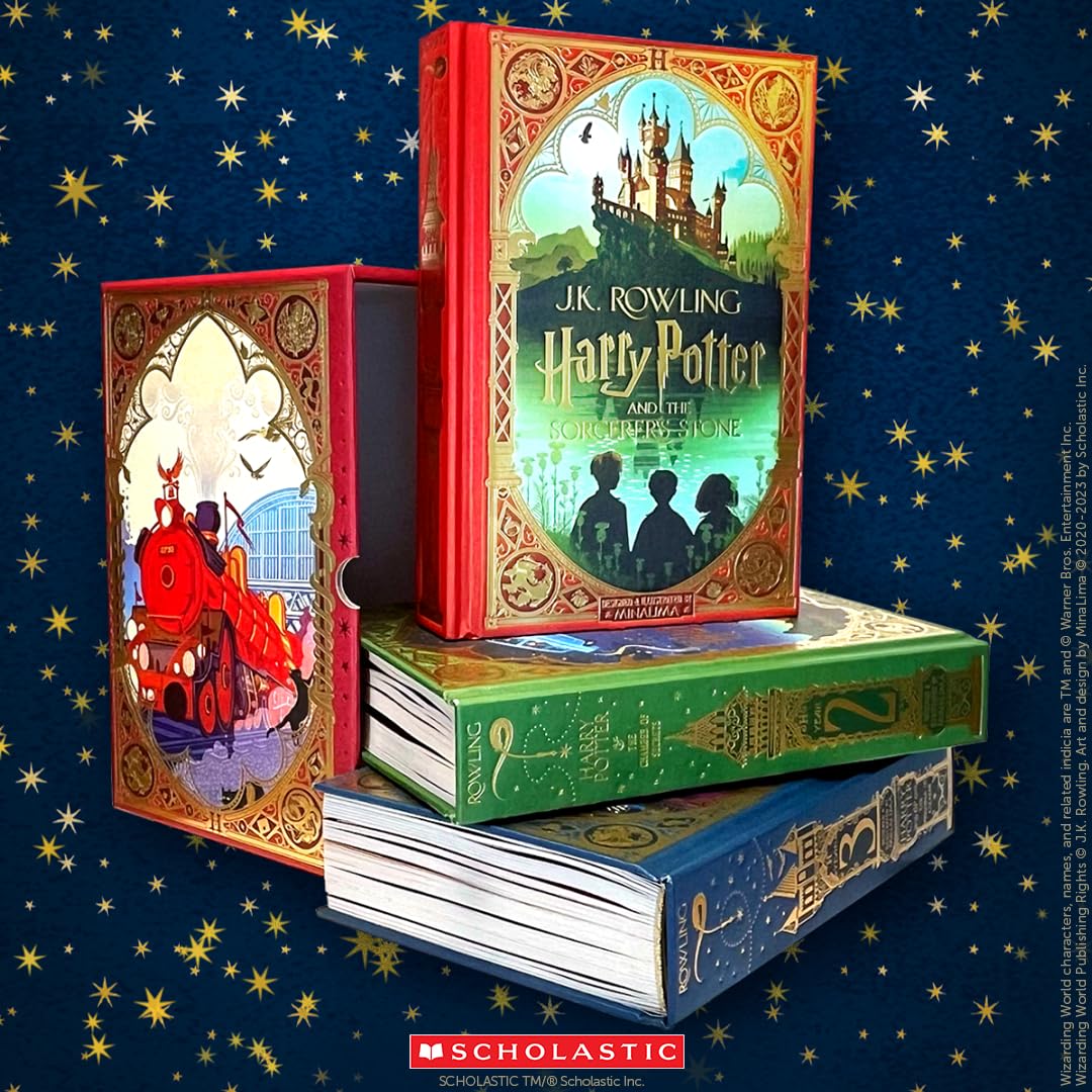 Harry Potter Books 1-3 Boxed Set (MinaLima Edition) (Interactive Illustrated Edition)      Product Bundle – October 1, 2024