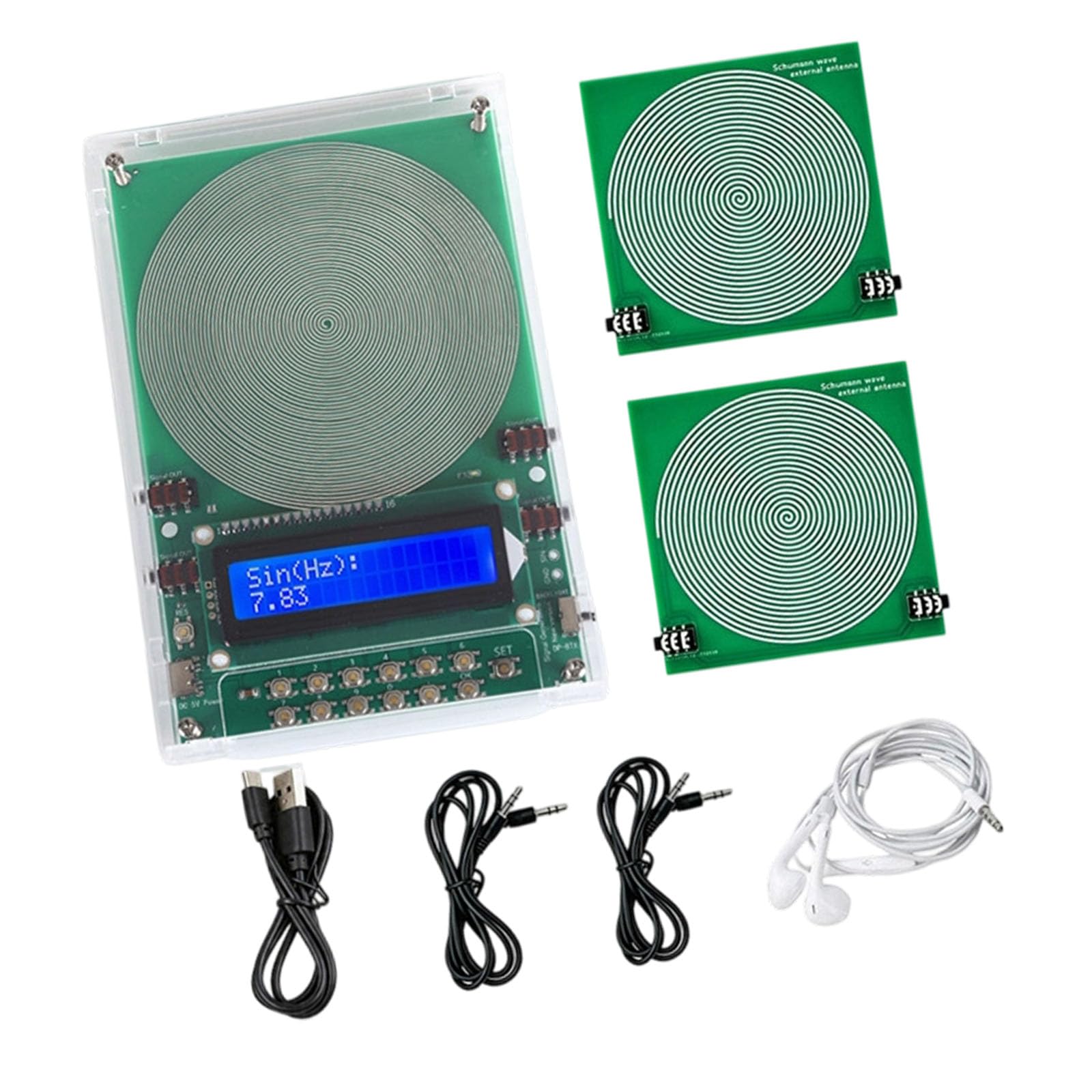 Dispositif générateur de fréquence LCD avec contrôle par clavier, unité de sortie alimentée par USB pour les démonstrations en classe et les études en laboratoire, générateur de fréquence réglable,