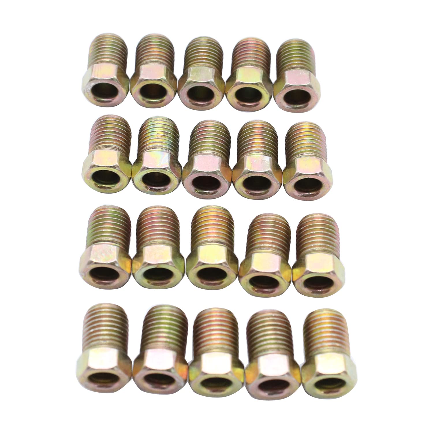 Tuercas de freno 3/8-24 invertido para reparar tuberías oxidadas de 3/16 1