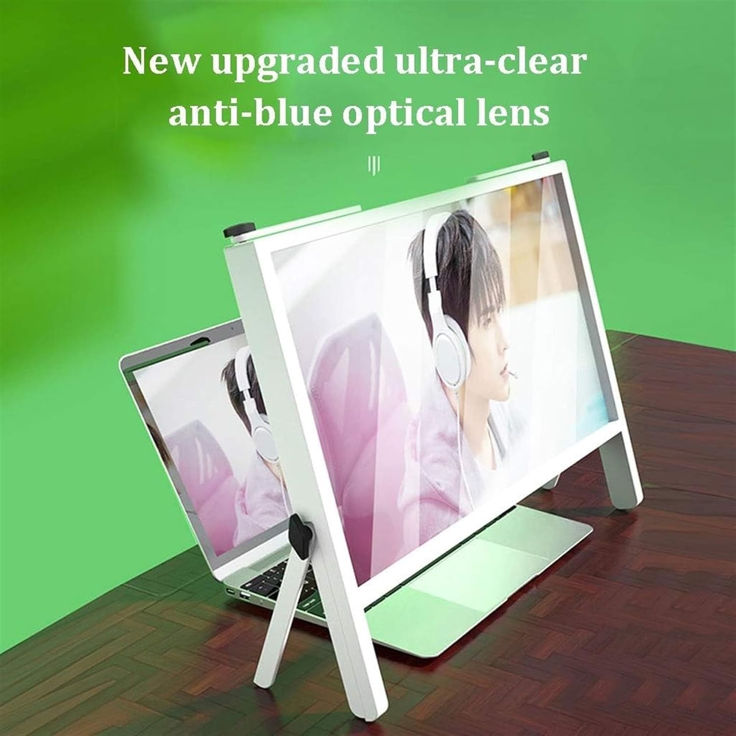 Laptop Computer Screen Magnifier for Reading 3X Ultra-Clear Magnifier Protector Holder Portable Foldable Angle