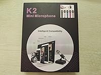 Vista 7 de Mini micrófono vocal/instrumento portátil para grabación de video de voz, canto, vlogging, podcasting, micrófono pequeño para iPhone, teléfono Negro