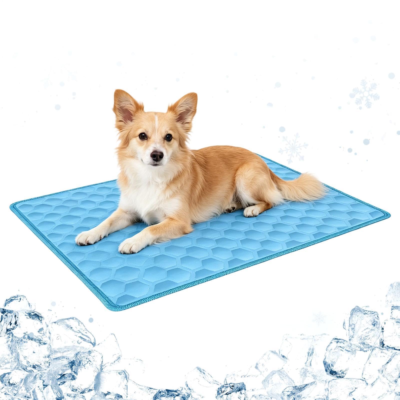 Tappetino refrigerante per cani, con attivazione del gel a basso sforzo, 30x40 cm, materassino refrigerante per animali per il sollievo dal caldo estivo, cuscinetto per riposo di animali domestici per
