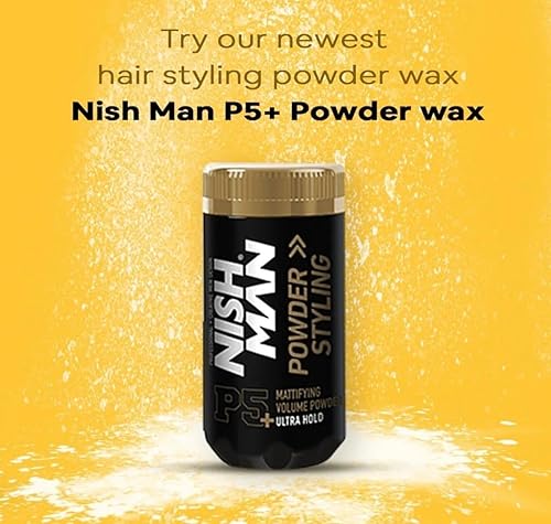 Miniatura 2 de Nishman Serie de peluquería (P5+ cera en polvo Ultra Hold, 0.71 oz)