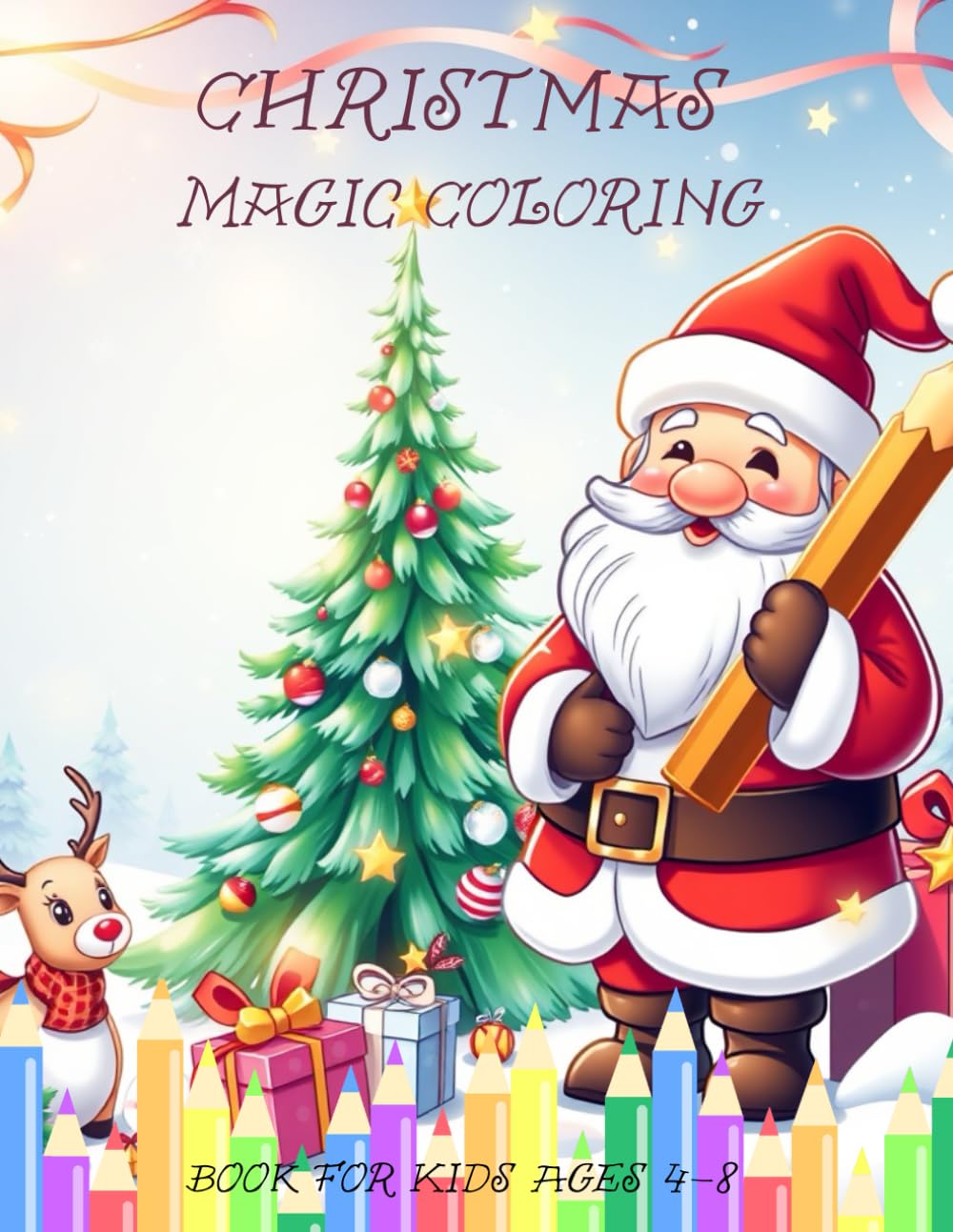 Christmas Magic Coloring Book: Fun and Unique Holiday Coloring Pages with Winter Creatures