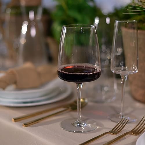 Miniatura 7 de Bormioli Rocco Planeo - Juego de 4 vasos rojos, 4 unidades (paquete de 1), transparente