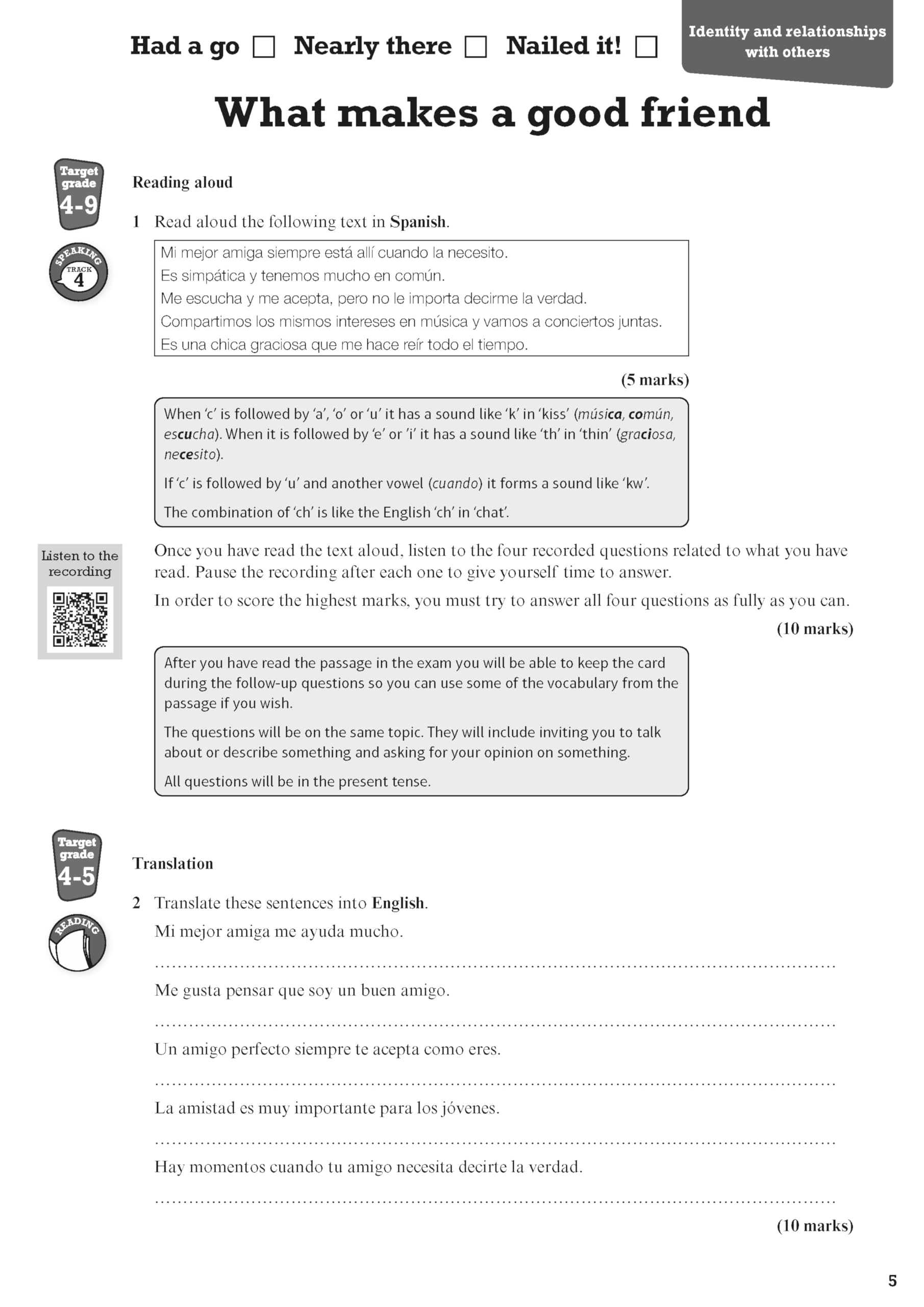 Pearson Revise AQA GCSE Spanish Revision Workbook - for 2026, 2027 exams