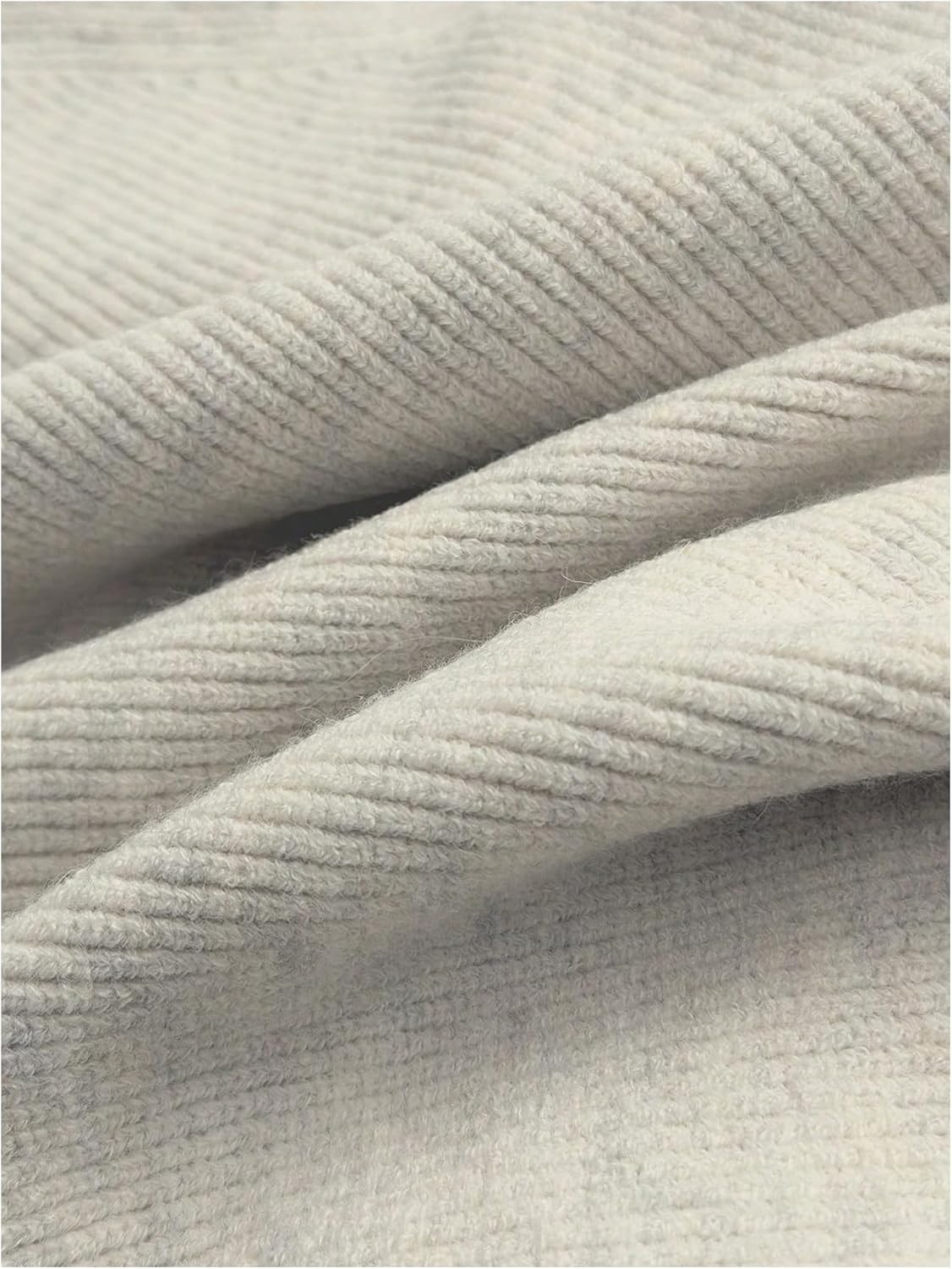 Women's Ribbed Knit Zip Up Sweater Collared Long Sleeve Cardigans Fall Sweaters