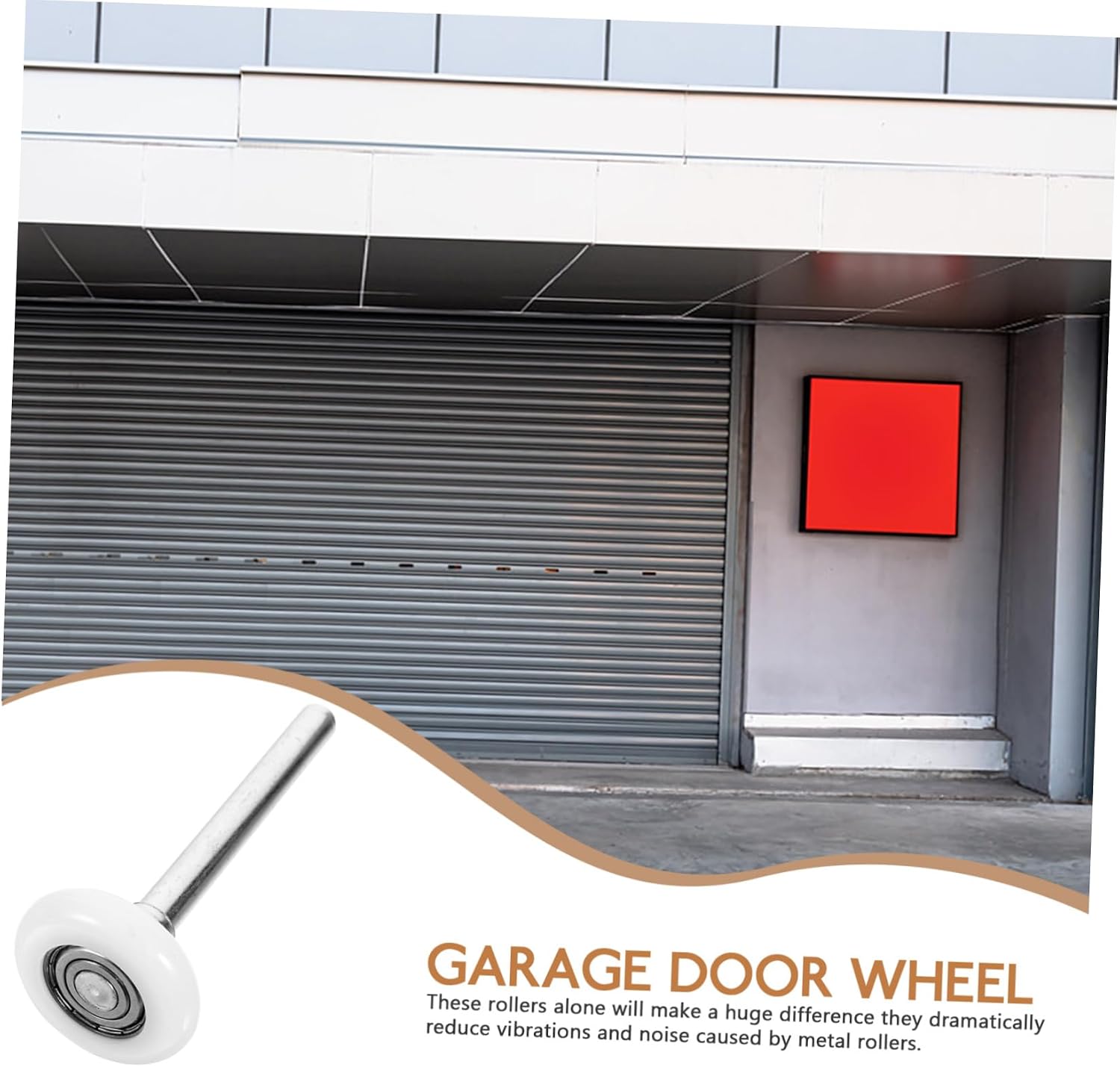 4pcs Sturdy Nylon Rollers Stem Garage Door Rollers Quiet Nylon Balls for Garage Doors