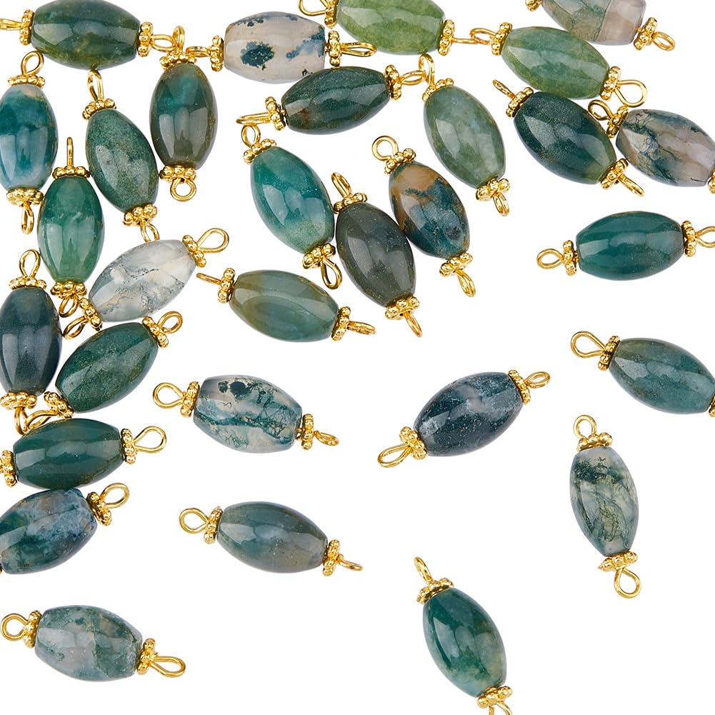 16 Pendentifs Croix Laiton Plaqué Or 18K - Breloques Croix Avec Anneaux Pour Bijoux Collier Bracelet
