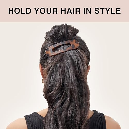 Vista 4 de Kitsch Pinzas planas para el cabello para mujer, agarre fuerte, agarre antideslizante para un aspecto seguro y cómodo, accesorios duraderos