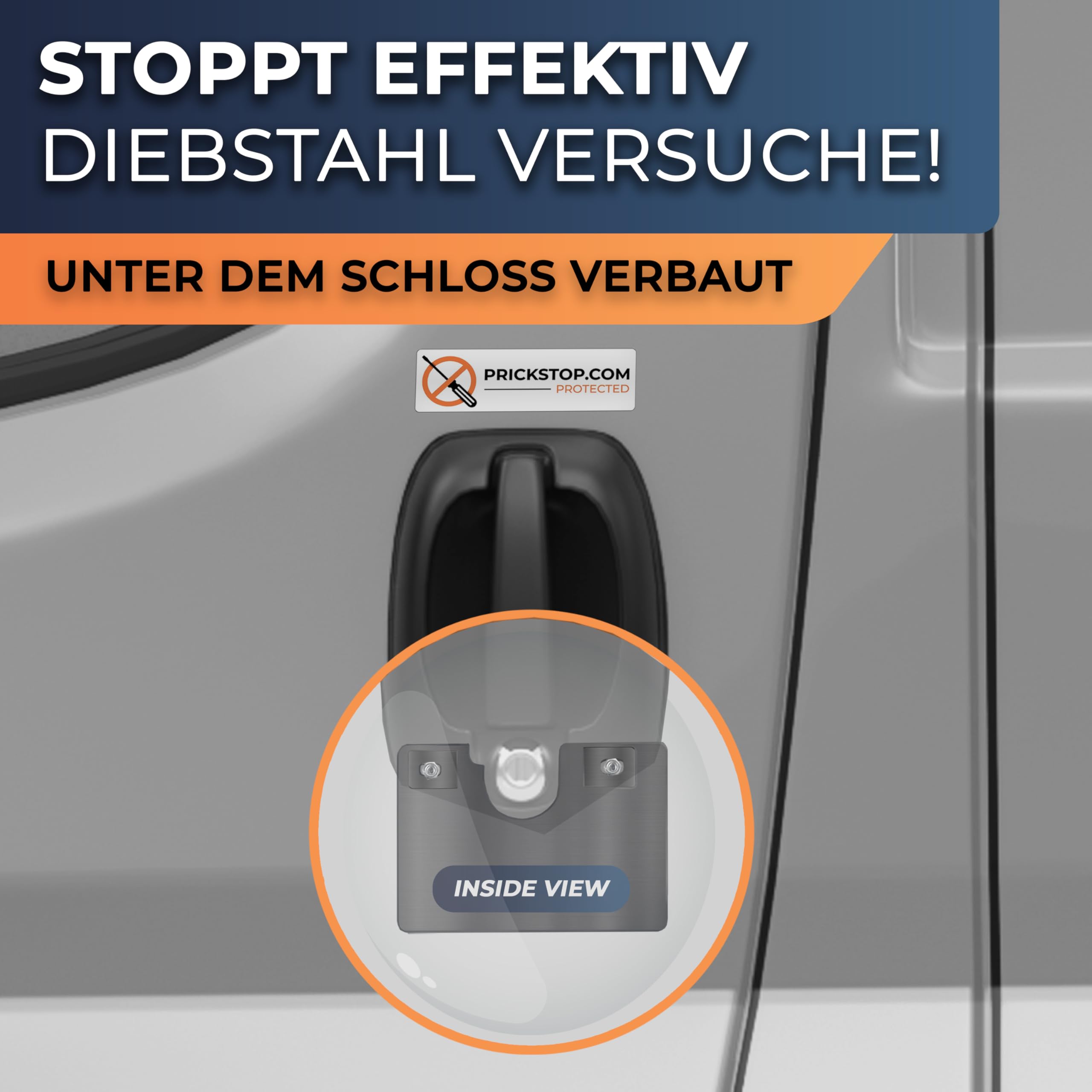 Protection Anti-effraction Pour Fiat Ducato - Porte Conducteur Et Arrière, Acier Inox, Sans Perçage