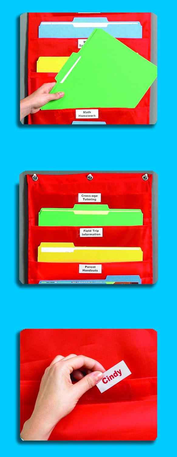 Educational Insights Space Place Pocket Chart Classroom or Homeschool Storage, Teacher & Parent Organization Center