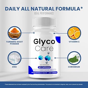 Glyco Care Capsules, Official GlycoCare Supplement Pills with All Natural Ingredients - Maximum Strength, Advanced Formula Glyco Care Multivitamin Health and Wellness Support Reviews (5 Pack)