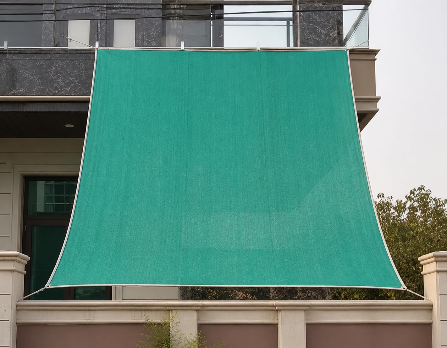 Bindian Green Shade Net for Balcony Garden Plants, 75% Sun Protection Shade Cloth, Green Curtain for Balcony, UV Resistant Net for Plants, Outdoor Shade Sheet for Sunlight Protection (10FTX6FT)-image-27