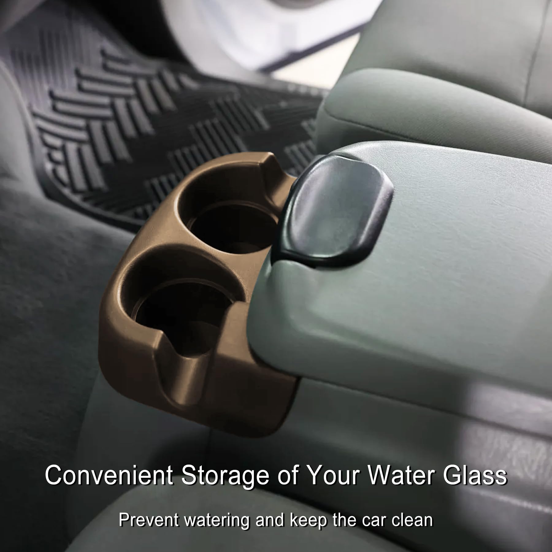 Center Console Cup Holder Fitment 2000-2005 Ford Excursion/1999-2007 Ford F250 F350 F450 F550 Super Duty Replaces Dark Flint 2C3Z-3613562-AAA