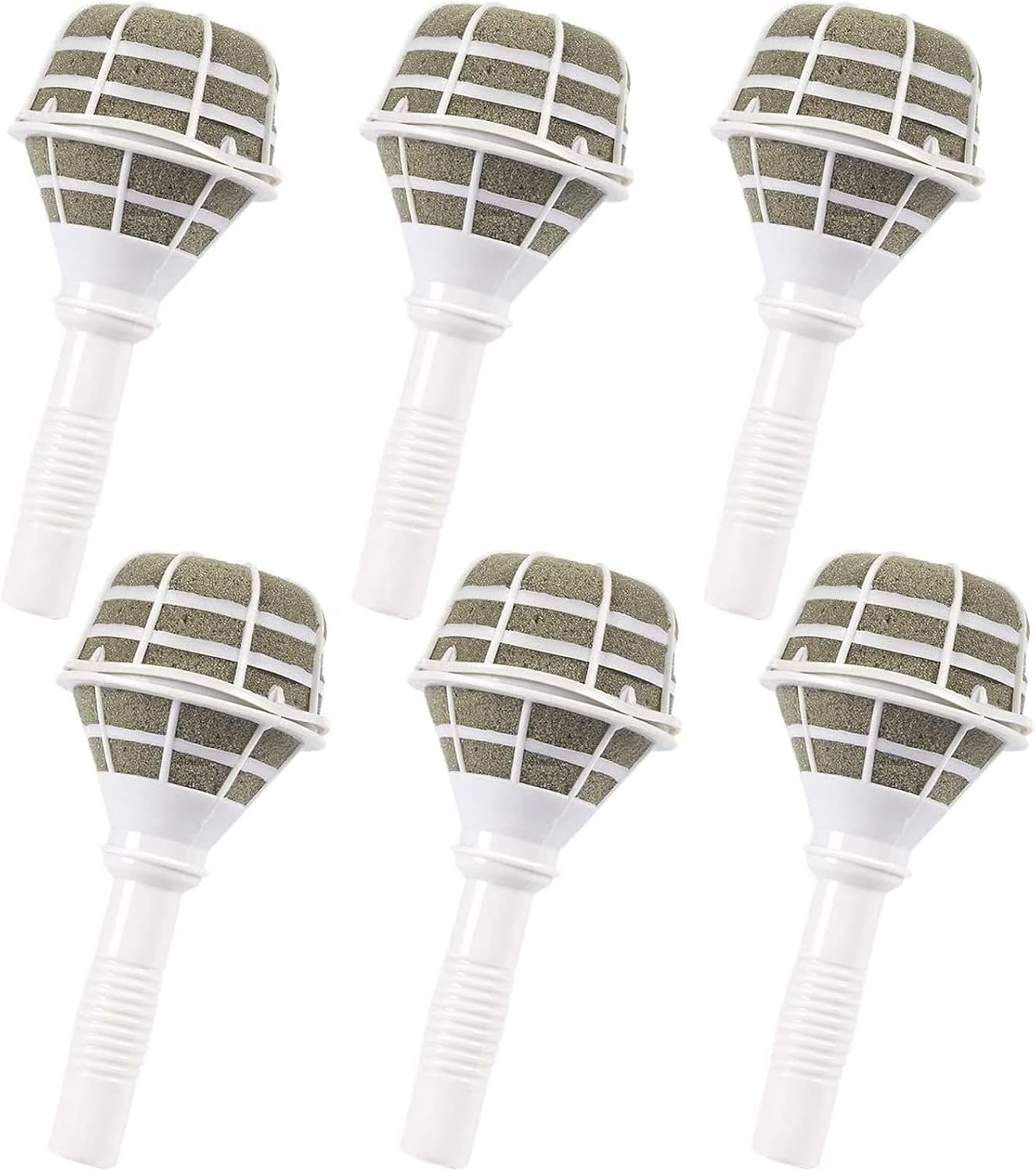 Juvale Bouquet Holder - 6-Pack Flower Bouquet Holder, Bridal Bouquet Handle for Flower Arrangement Wedding Bouquet Supplies, Grey Foam, 3.2 x 7 x 3.2 Inches
